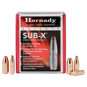 Hornady 45052 Sub-X 45 Cal 410 gr Subsonic eXpanding 50 Per Box/ 15 Case