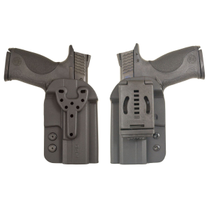 Comp-Tac C57300000NQ2N QB OWB Size 02 Black Kydex Belt Clip Fits Ruger SR9/Glock 40/Beretta APX/Glock 22 Gen5 Ambidextrous