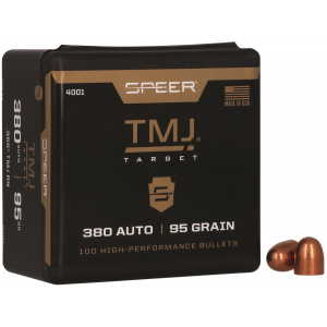 Speer 4001 TMJ 380 ACP .355 95 gr Total Metal Jacket 100 Per Box/ 5 Case