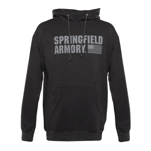 Springfield Armory GEP16633X Springfield Flag Logo Men's Charcoal Gray Long Sleeve 3XL - Springfield Armory