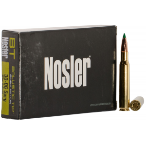 NOSLER 40043 Ballistic Tip 30-06 Springfield 165 Gr Spitzer Ballistic Tip 20 Per Box/ 10 Cs