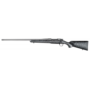 CHRISTENSEN Arms 801-01055-00 Mesa 7mm Rem Mag Caliber With 3+1 Capacity, 24 In Threaded Barrel, Tungsten Gray Cerakote Metal Finish & Black With Gray Webbing Fixed Sporter Stock Left Hand (full Size)