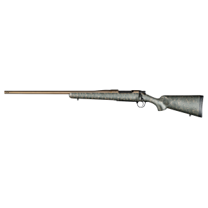 Christensen Arms 8010105600 Mesa 7mm Rem Mag 3+1 24in Threaded Barrel, Burnt Bronze Cerakote, Green with Black/Tan Webbing Stock, Left Hand - Christensen Arms