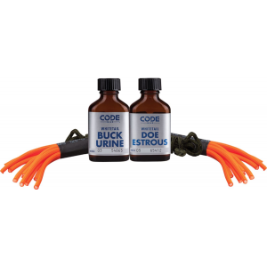 Code Blue OA1074 Blue Double Drag Combo Deer Attractant Doe In Estrus/Buck Urine 2 oz Double Drag System