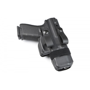 Raven Concealment Systems Morrigan IWB Holster, Fits Glock 19/23/32, Ambidextrous, Black Kydex, with Soft Loops MOR G19 BK