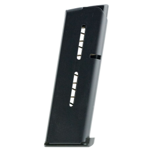 Wilson Combat 47OXCB 1911 Black Detachable with Lo-Profile Steel Floor Plate 7rd for 45 ACP 1911 Officer