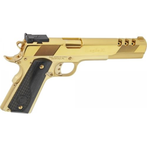 Iver Johnson Eagle Xl Ported 10Mm 6 in 24K Gold Black Wood GIJ39