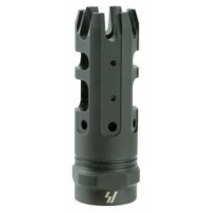 Strike Industries KINGCOMP30 King Comp Black Steel with 5/8 in-24 tpi Threads\t 2.62 in OAL & 0.87 in Diameter for 308 Win\t 7.62x51mm NATO AR-Platform