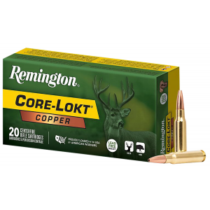 ington Ammunition R27854 Core-Lokt Copper 308 Win 150 Gr Copper Hollow Point 20 Per Box/ 10 Case Ammo