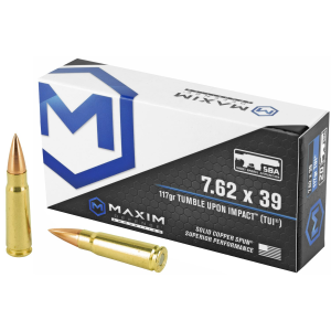 MAXIM Defense Sba Short Barrel Ammunition Mxm-49003, 7.62x39, 117 Grain