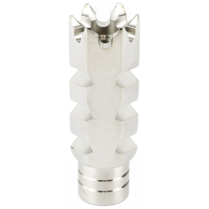 ATI Outdoors Shark Muzzle Brake A.5.10.2252, 1/2-28 Thread With Crush Washer, Fits AR-15, Stainless Steel A.5.10.2252