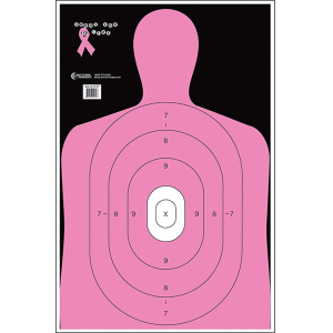 Action Target B27ENPT100 Qualification Shoot for the Cure Silhouette Paper 23 in x 35 in Pink 100 Per Box