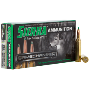 Sierra A410302 GameChanger 243Win 90gr Sierra Tipped GameKing 20 Per Box/10 Case Centerfire, Rifle Ammunition