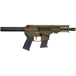 CMMG PE57ABCADMB Banshee MK57 5.7x28mm 5 20+1, Midnight Bronze Rec/EML7 M-Lok Handgaurd, Buffer Tube Brace, Black OEM Zeroed Accessories & Pistol Grip - Cmmg