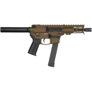 CMMG PE99A17BEMB Banshee MKGS 9mm Luger 33+1 5, Midnight Bronze Rec, Buffer Tube (No Brace), EML4 M-LOK Handguard, Zeroed Linear Comp (Glock Mag Compatible) - Cmmg