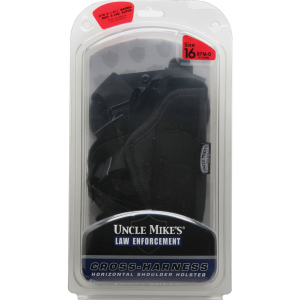 Uncle Mikes Horizontal Shoulder Holster Fits 3.25 in -3.75 in Barrel Med/Large Auto, Model 8716