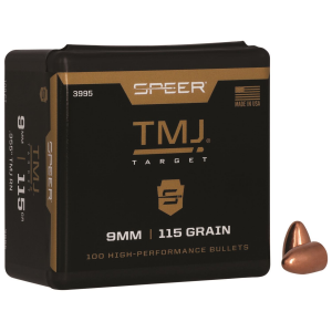 Speer 3995 TMJ 9mm .355 115 gr Total Metal Jacket 100 Per Box/ 5 Case