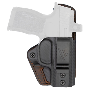 Versacarry Comfort Flex Custom, Inside Waistband Holster, Right Hand, Fits Sig P365 Macro, Distressed Leather, Brown CFC211365M