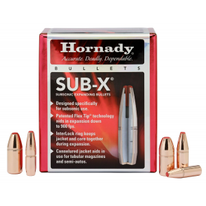 Hornady 45031 Sub-X 45 Cal 395 gr Subsonic eXpanding 50 Per Box/ 15 Case