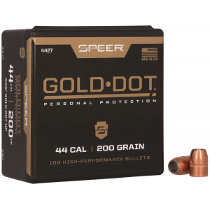 Speer 4427 Gold Dot Personal Protection 44 Cal .429 200 gr Hollow Point 50 Per Box/ 5 Case