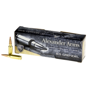 Alexander Arms AG129SSTBOX SST 6.5 Grendel 129 gr Hornady Super Shot Ballistic Tip 20 Per Box/ 10 Cs