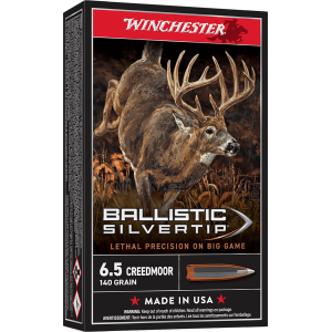 WINCHESTER Sbst65cm Ballistic Silvertip 6.5creedmoor 140gr Rapid Controlled Expansion Polymer Tip 20 Per Box/10 Case Centerfire, Rifle Ammunition