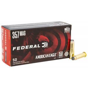 FEDERAL Ae357a American Eagle Handgun 357 Mag 158 Gr Jacketed Soft Point 50 Per Box/ 20 Cs