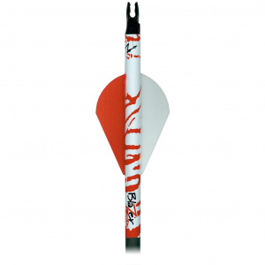 Bohning Blazer Arrow Wraps White/Red Tiger 4 in 13 pk 501001WRT