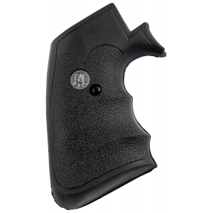 Pachmayr 05134 Decelerator Grip Checkered Black Rubber with Finger Grooves for Ruger Super Blackhawk