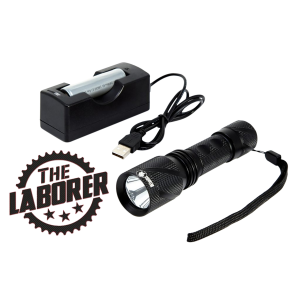 Predator Tactics 97406 The Laborer Light Kit Matte Black Aluminum White 890 Lumens 282 Meters Range