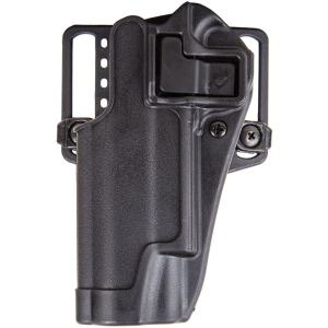 Blackhawk 410503BKL Serpa CQC OWB Size 03 Matte Black Polymer Belt Loop/Paddle Fits 1911 Government & Clones Left Hand