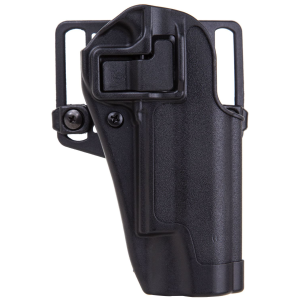 Blackhawk 410503BKR Serpa CQC OWB Size 03 Matte Black Polymer Belt Loop/Paddle Fits 1911 Government & Clones Right Hand