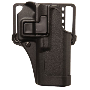 Blackhawk 410563BKR Serpa CQC OWB Size 63 Matte Black Polymer Belt Loop/Paddle Fits S&W M&P Shield 9/40 Right Hand