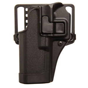 Blackhawk 410568BKR Serpa CQC OWB Size 68 Matte Black Polymer Belt Loop/Paddle Compatible w/Glock 43 Right Hand