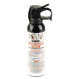 Sabre Frontiersman Max, Bear and Mountain Lion Spray, 7.9 Ounces, Black, Glow in the Dark Safety FBADX-03