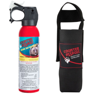 Counter Assault 15067025 Bear Spray Capsaicin Range 32 ft-7 Seconds 8.10 oz Includes, Holster - Counter Assault