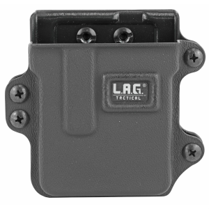 L.A.G. Tactical 35000, Inc. Single Rifle Mag Carrier, Fits AR-15 and .223 Accuracy International Mags, Kydex, Black Finish 35000