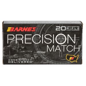 BARNES Bullets 30814 Precision Match 6mm Creedmoor 112 Gr Open Tip Match Boat Tail 20 Per Box/ 10 Cs