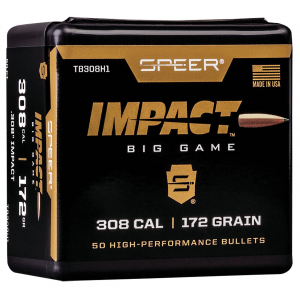 Speer TB308H1 Impact 30 Cal .308 172 gr Slipstream Polymer Tip 50 Per Box/ 5 Case