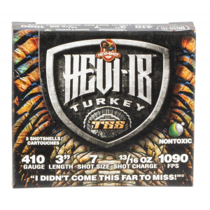 HEVI-SHOT Hs1007 Hevi-18 Tss Turkey 410 Gauge 3 In 13/16 Oz Tungsten 7 Shot 5 Per Box/ 10 Cs