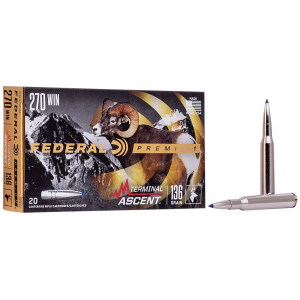 Federal P270TA1 Premium Terminal Ascent 270 Win 136 gr Terminal Ascent 20 Per Box/ 10 Cs