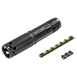 TruGlo TGTG150XC StrutStopper Xtreme Combo Rem Choke (Remington) 12 Gauge Ported Choket Dual Color Fiber Optic/Gobble Dot Universal Sight - Truglo