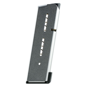 Wilson Combat 47DOX 1911 Stainless Detachable with Lo-Profile Steel Floor Plate 8rd for 45 ACP 1911 Officer
