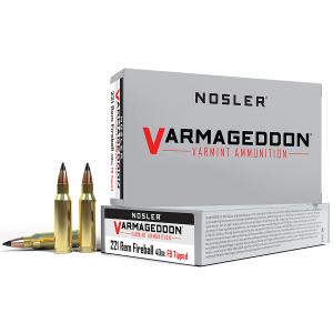 NOSLER 65125 Varmageddon 221 Rem Fireball 40 Gr Flat Base Tipped 20 Per Box/ 20 Cs