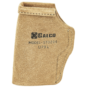 Galco STO204 Stow-N-Go Natural Suede Inside The Pants Holster For Walther PPK/PPKS