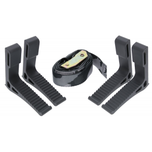 Hawk HWKSTP4PK Monkey Bar Steps Black Aluminum 4 Pack