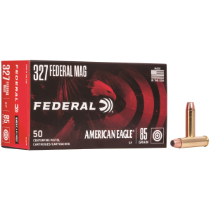 FEDERAL Ae327a American Eagle 327federalmag 85gr Jacketed Soft Point 50 Per Box/20 Case Centerfire, Handgun Ammunition