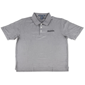 Glock AP95879 Classic Polo Gray Cotton Short Sleeve 3XL