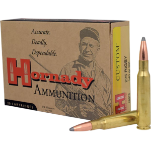 Hornady 8070 Custom 275 Rigby 140 gr InterLock Spire Point 20 Per Box/ 10 Cs