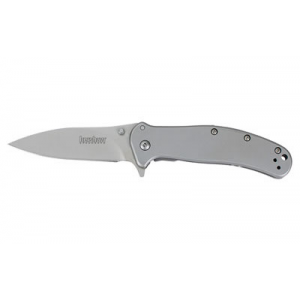 Kershaw Zing SS, Folding Knife, 3 in, 8CR13MOV, Bead-Blasted, 410 Bead-Blasted, Plain, Drop Point, SpeedSafe, Flipper, Frame Lock, Reversible Carry 1730SS